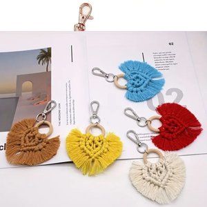 Boho Macrame Keychain/Bag Charm